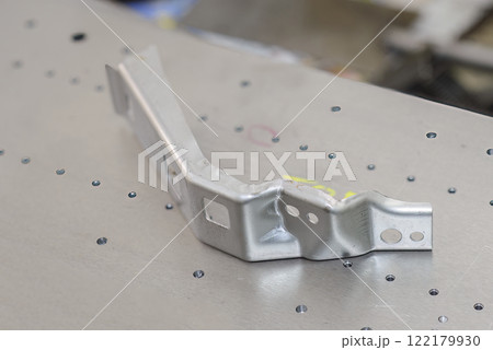 The sample of sheet metal bending parts. The sample of sheet metal bending parts. 122179930