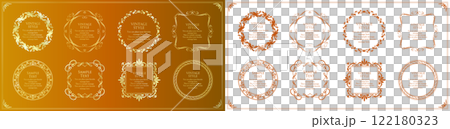 Elegant decorative borders Elegant decorative borders 122180323