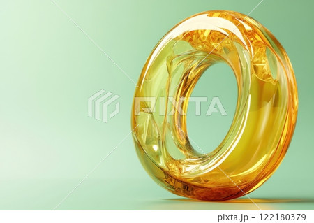 A large glowing circle with a hole in the middle 122180379