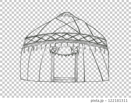 遊牧民の住居　ゲル 122181311