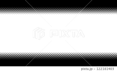 ハーフトーン 黒 上下 フレーム ベクター	 ハーフトーン 黒 上下 フレーム ベクター	 122181403
