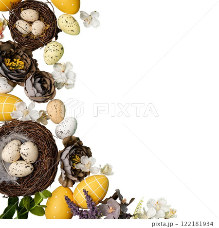 Happy Easter concept with easter eggs 122181934