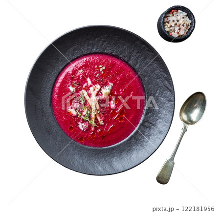 Cold Beetroot creamy soup Cold Beetroot creamy soup 122181956