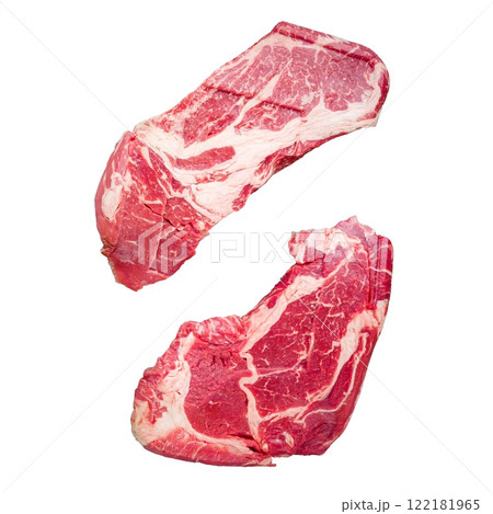 Raw ribeye beef steaks 122181965