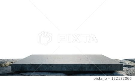 Marble Podium in Mystic Forest or mountains 122182066