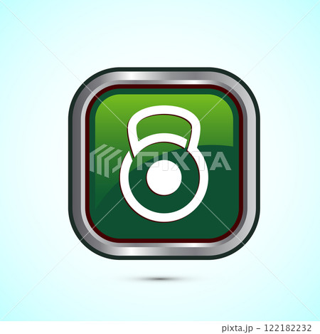 Kettlebell icon design illustration. Weight icon for weight lifting, fitness, and gym workouts. Button design Kettlebell icon design illustration. Weight icon for weight lifting, fitness, and gym workouts. Button design 122182232