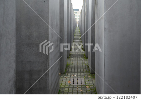 Memorial to the Murdered Jews of Europe, monument to the Jewish victims of the Holocaust in Berlin, Germany 122182407