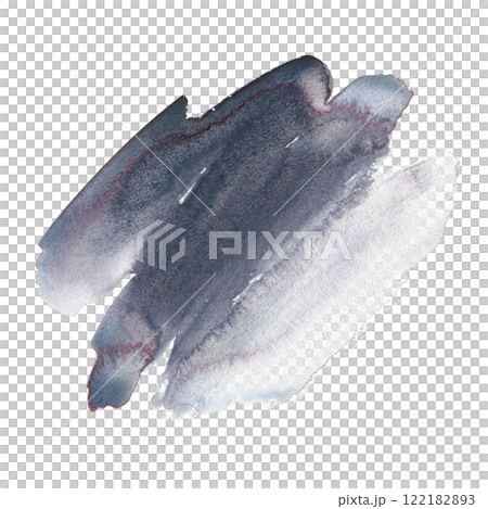 A gray watercolor spot. An illustration made by hand in watercolor on paper. Abstract element of paper design in grunge style. It is ideal for postcards, greetings and invitations, packages, banners. A gray watercolor spot. An illustration made by hand in watercolor on paper. Abstract element of paper design in grunge style. It is ideal for postcards, greetings and invitations, packages, banners. 122182893