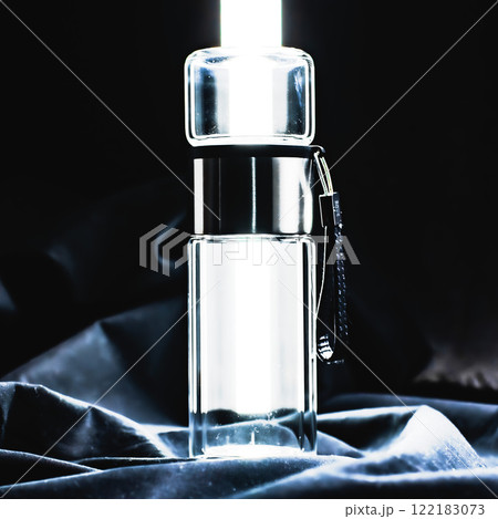 An Elegant Glass Bottle featuring a LED Light that boasts a Stylish and Chic Design 122183073