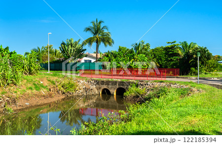 Bridge across a river in Kourou, French Guiana, South America Bridge across a river in Kourou, French Guiana, South America 122185394