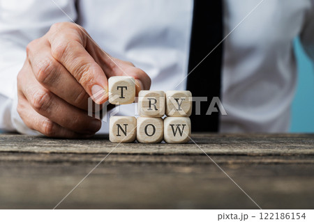 Encouragement in action: Try now 122186154
