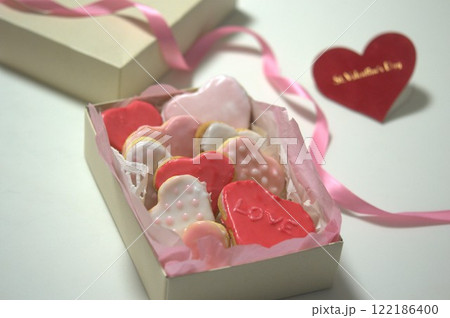 バレンタインクッキー 122186400