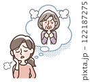 怒りっぽいおばあさんに困る女性 122187275