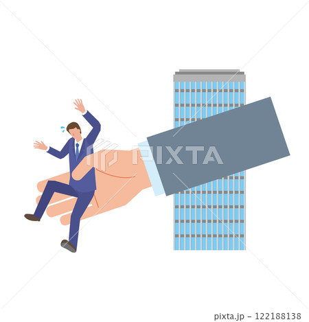 リストラされる男性 リストラされる男性 122188138