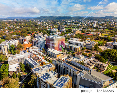 Aerial view of the campus of The University of Queensland in Brisbane, Australia 122188285