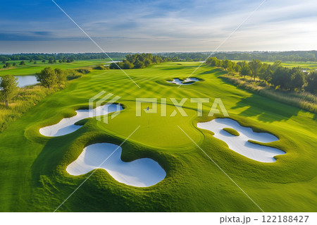 ゴルフコース37 AI生成画像 ゴルフコース37 AI生成画像 122188427