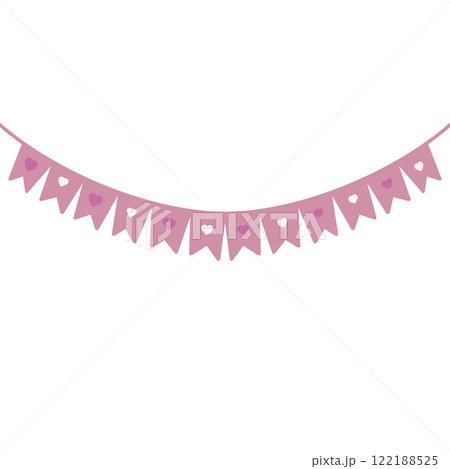 flag in frame for valentine's day 122188525