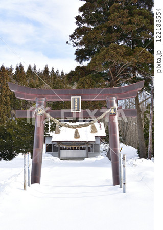 冬の北海道厚沢部町で鷲之巣神社境内の風景を撮影 冬の北海道厚沢部町で鷲之巣神社境内の風景を撮影 122188554