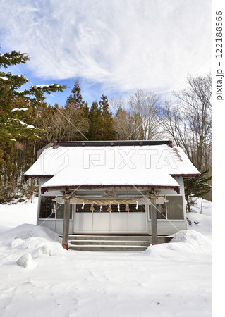 冬の北海道厚沢部町で鷲之巣神社境内の風景を撮影 冬の北海道厚沢部町で鷲之巣神社境内の風景を撮影 122188566