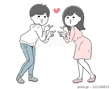 とっても仲良しのイチャつくカップル とっても仲良しのイチャつくカップル 122188653