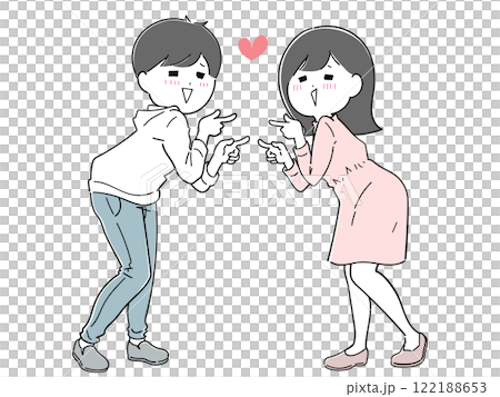 とっても仲良しのイチャつくカップル とっても仲良しのイチャつくカップル 122188653
