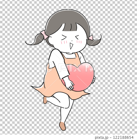 Girl with heart 1 122188654