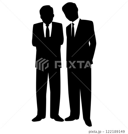 コソコソ話をする男性ビジネスマン 122189149