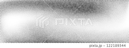 Faded halftone gradient background. Retro pixel bitmap backdrop. Grunge rasterized gritty noise texture. Black and white dotted sand grain wallpaper. Vector aged anime or manga comic overlay Faded halftone gradient background. Retro pixel bitmap backdrop. Grunge rasterized gritty noise texture. Black and white dotted sand grain wallpaper. Vector aged anime or manga comic overlay 122189344