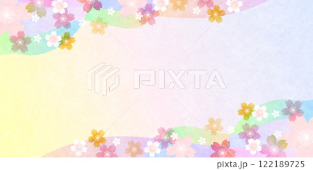 和柄 桜 春 背景 和柄 桜 春 背景 122189725