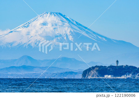 江ノ島と富士山 江ノ島と富士山 122190006