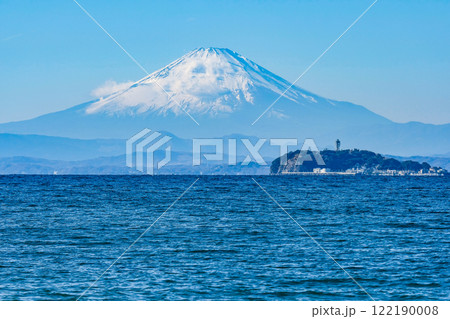 江ノ島と富士山 122190008
