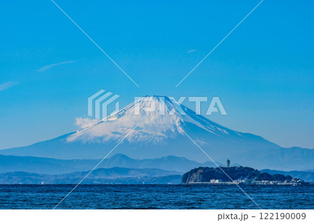 江ノ島と富士山 122190009