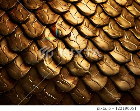 an AI Image Generator, Golden Metallic Scales Texture With Shiny an AI Image Generator, Golden Metallic Scales Texture With Shiny 122190051
