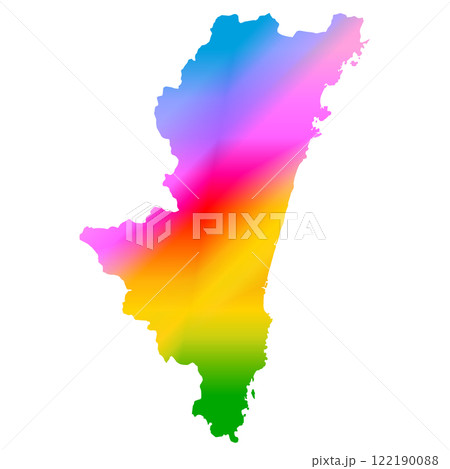 宮崎県地図 122190088