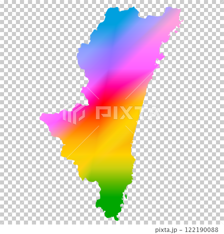 宮崎県地図 122190088