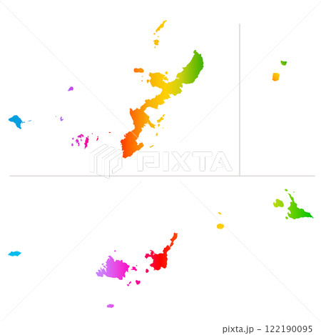 沖縄県地図 122190095