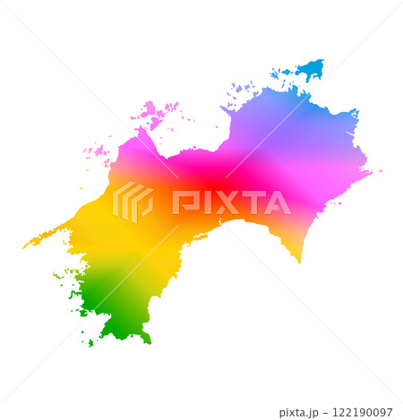 四国地図 122190097