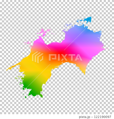 四国地図 122190097