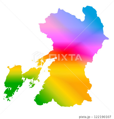 熊本県地図 122190107