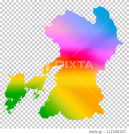 熊本県地図 122190107