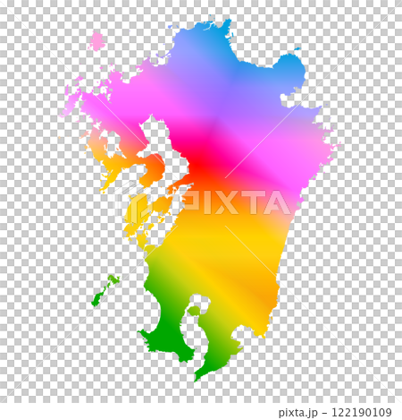 九州地図 122190109