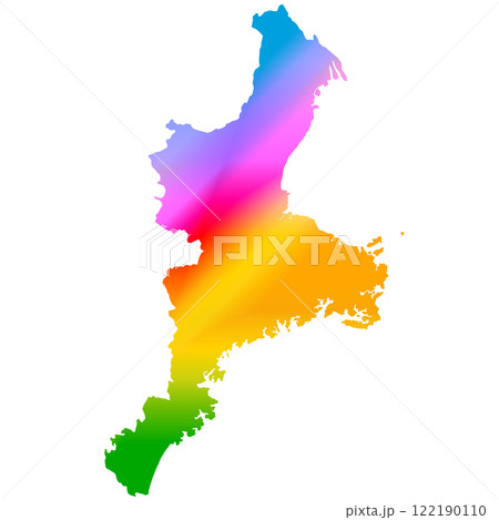 三重県地図 122190110