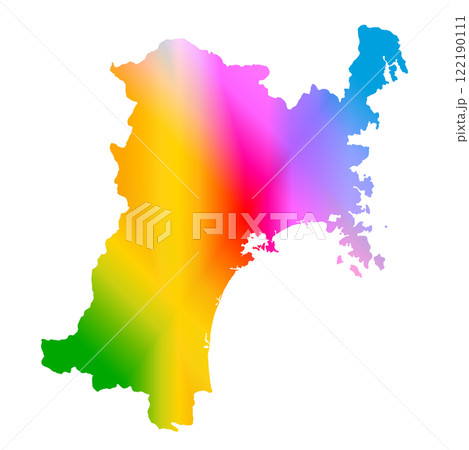 宮城県地図 122190111