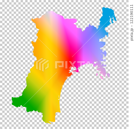 宮城県地図 122190111