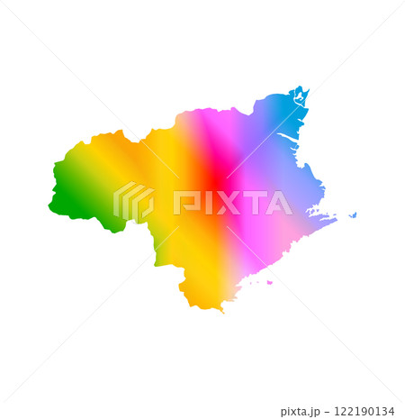 徳島県地図 122190134