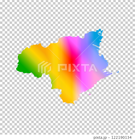 徳島県地図 122190134