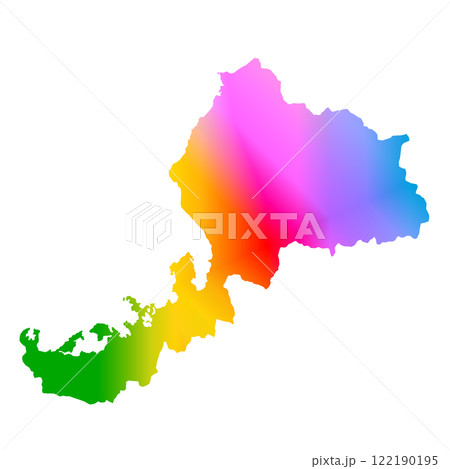 福井県地図 122190195