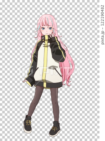 厚臉皮的粉紅色頭髮的女孩 122190482