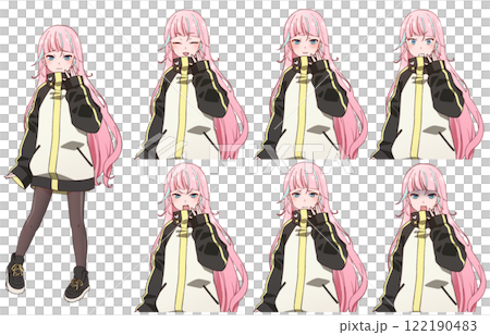 厚臉皮的粉紅色頭髮的女孩 122190483