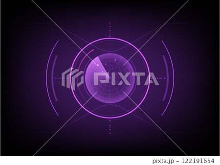 Abstract background with navigator communication radar 122191654
